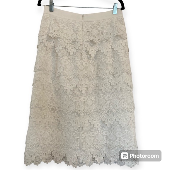 Dainty Jewells layered lace midi skirt Sz M - Picture 2 of 10